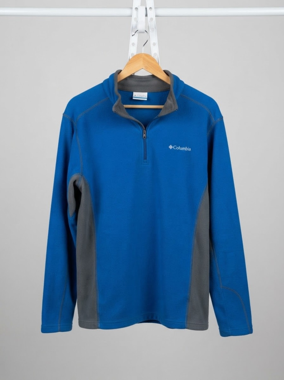 Columbia Men's Blue Half-Zip Fleece Pullover